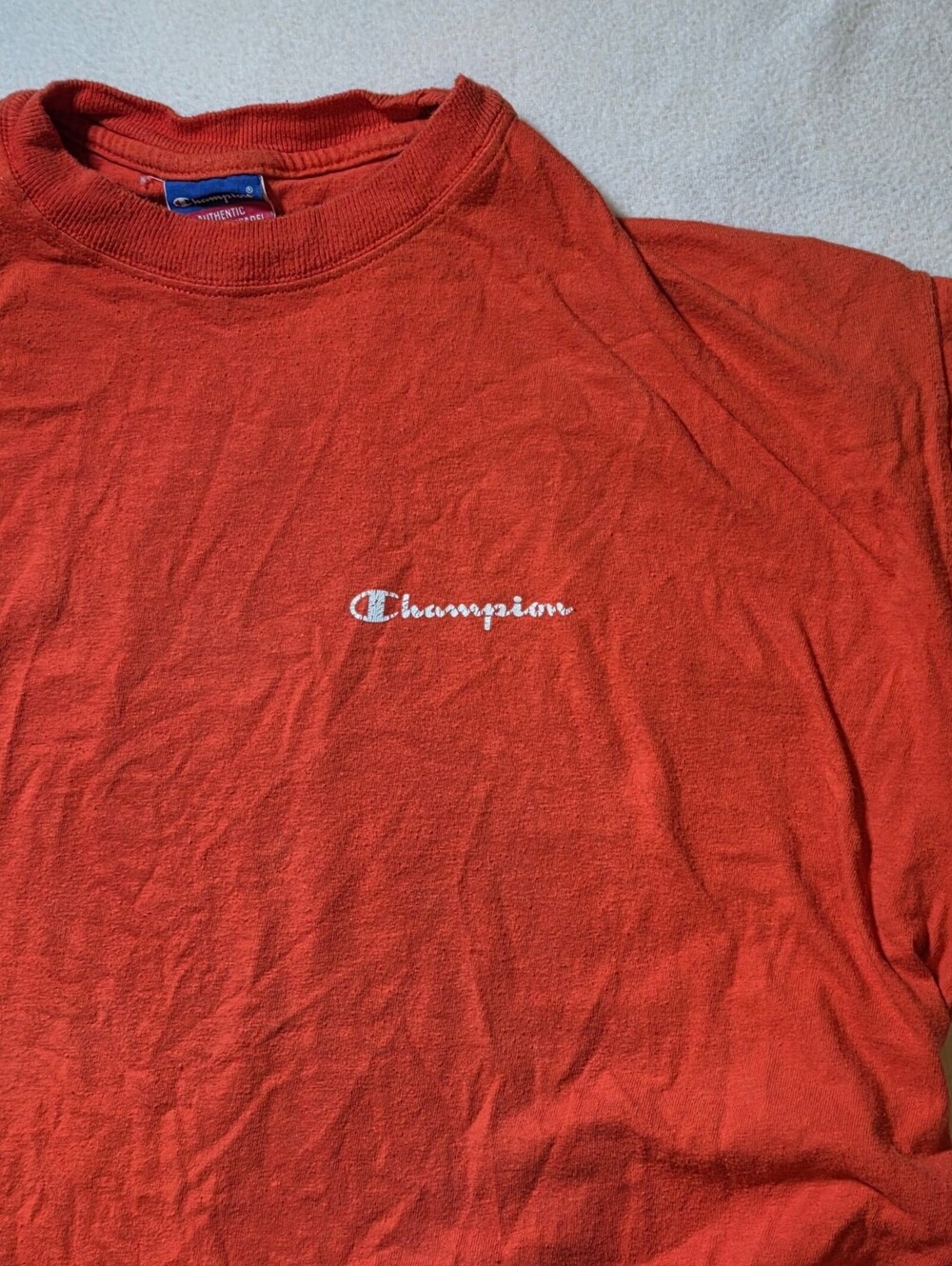 Champion orange T-shirt XL 100% cotton